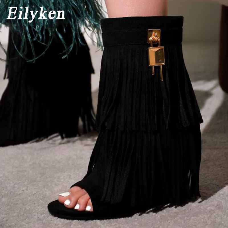 Women Shoes Zipper - أحذية نسائية بكعب عالٍ مفتوحة من
