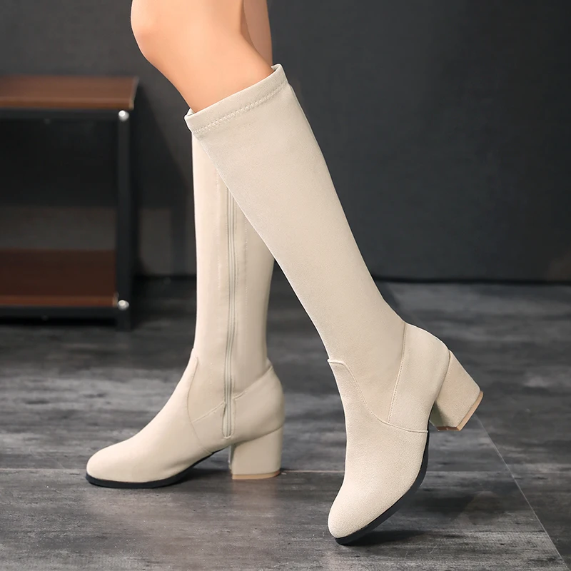 الشتاء النساء حذاء برقبة للركب - مراجعة Zip Up Boots Short وسعره