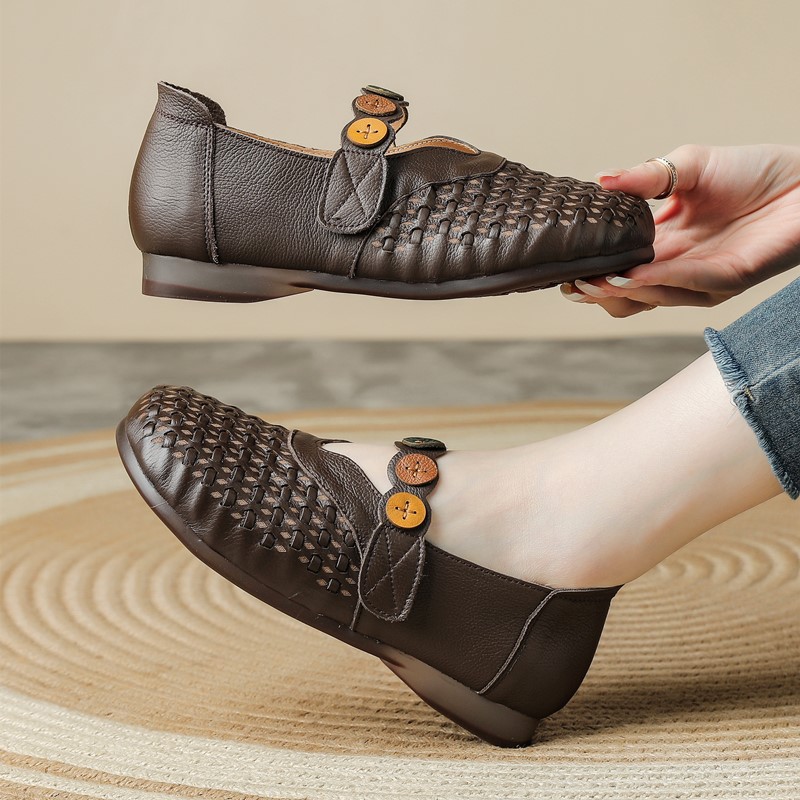 أحذية ماري جين نسائية من الجلد - مراجعة Women'S Shoes Hands Free وسعره