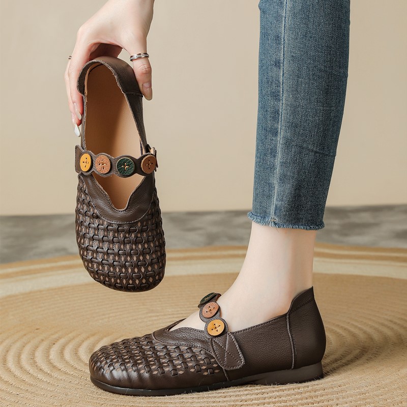 أحذية ماري جين نسائية من الجلد - مراجعة Women'S Shoes Hands Free وسعره