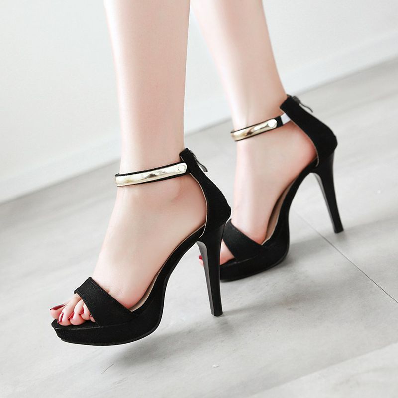 SIMLOVEYO صندل نسائي أنيق مفتو - مراجعة Wide Fit Heels وسعره