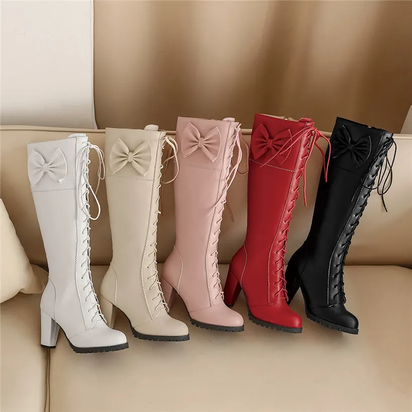 أحذية نسائية طويلة للركبة بنمط - مراجعة Zip Up Boots Short وسعره