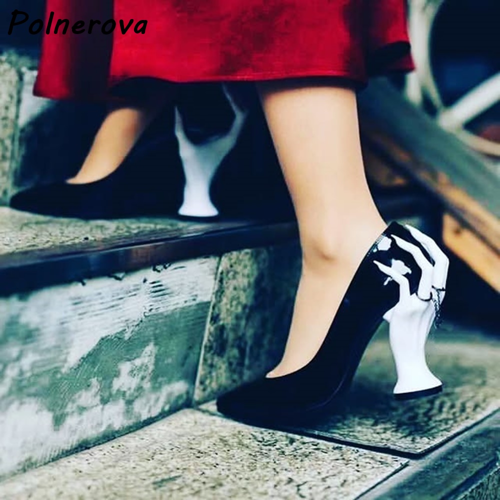 أحذية بكعب مدبب ومزينة بزخارف  - مراجعة Women'S Shoes Hands Free وسعره