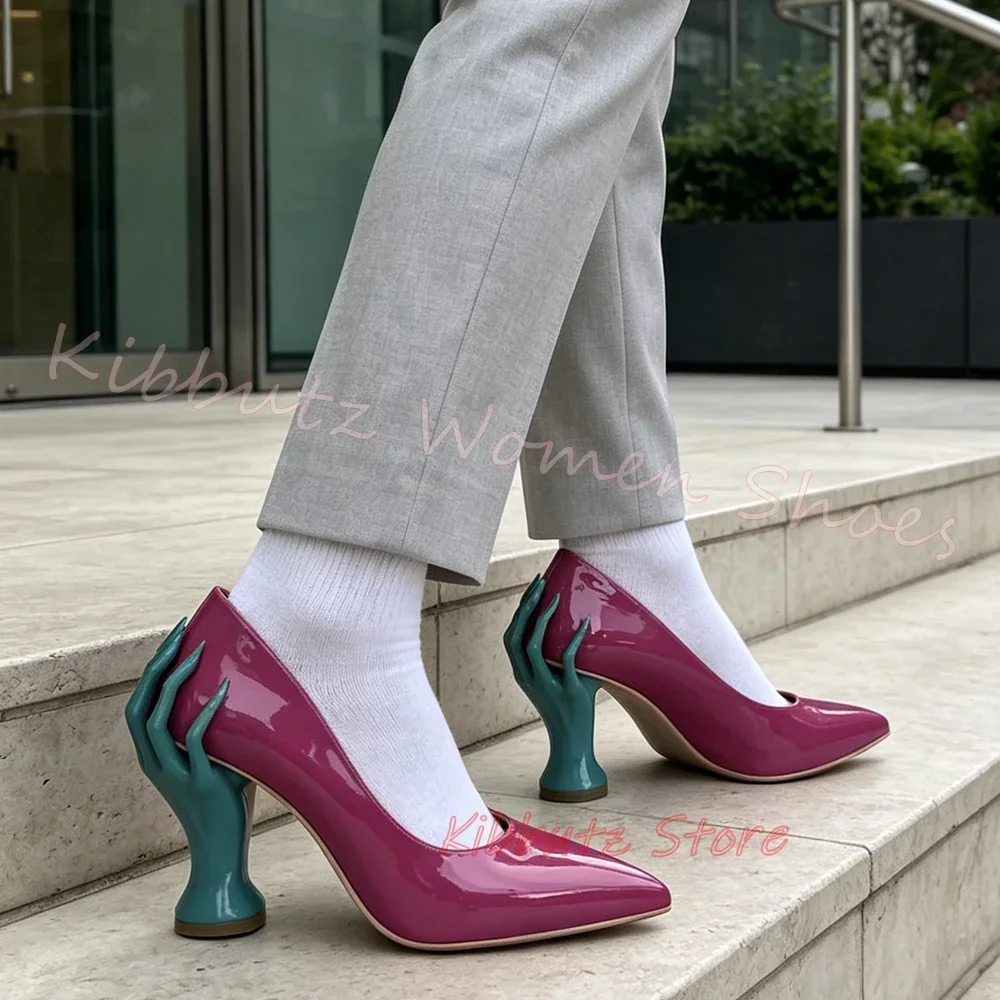 أحذية نسائية بكعب على شكل يد،  - مراجعة Women'S Shoes Hands Free وسعره