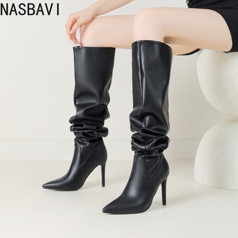 أحذية نسائية فاخرة من NASBAVI  - مراجعة Zip Up Boots Short وسعره