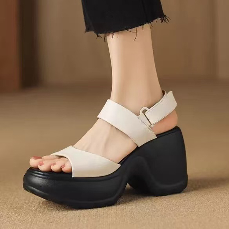 صنادل نسائية بكعب عالٍ، أحذية  - مراجعة Women Shoes For Walking وسعره