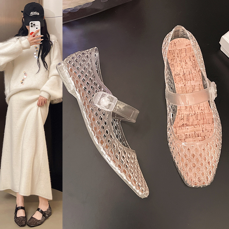 صنادل فرنسية مجوفة للنساء لموض - مراجعة Jelly Sandal Women وسعره