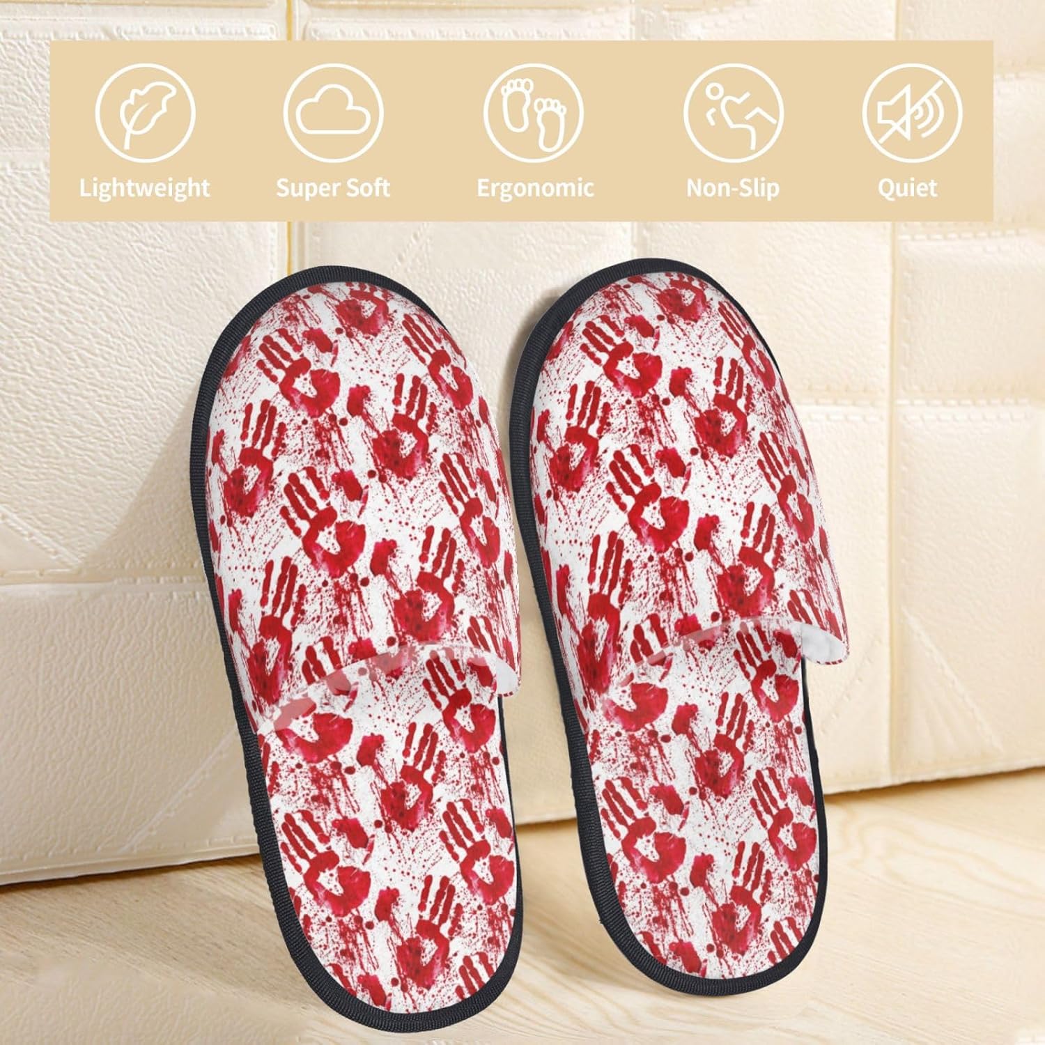 اليد الدموية طباعة النساء النع - مراجعة Women'S Shoes Hands Free وسعره