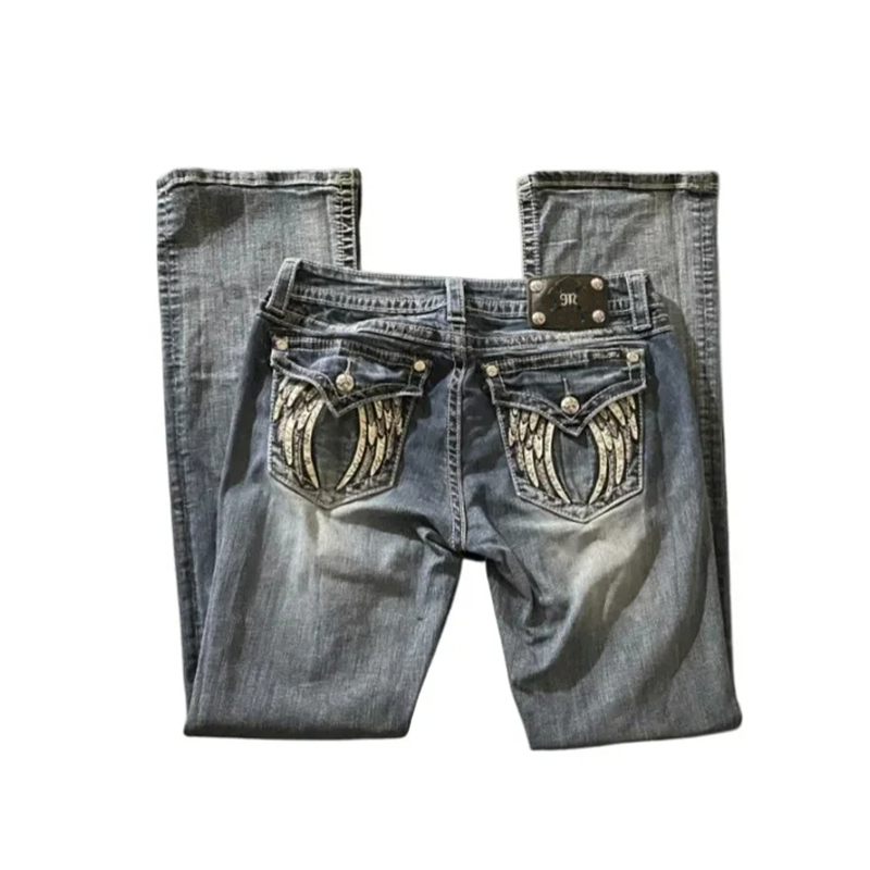 90s جينز عتيق للسيدات Y2K جينز - مراجعة Women Shoes Jeans وسعره