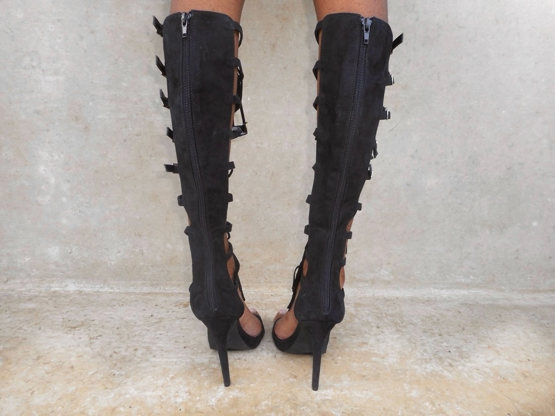 صنادل سوداء موديل 2026 بإبزيم  - مراجعة Women Shoes Zipper وسعره