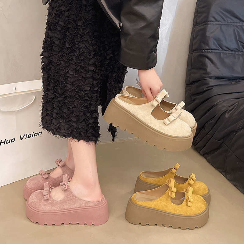 أحذية فليب فلوب مخملية بقصة عا - مراجعة Women'S Shoes Hands Free وسعره