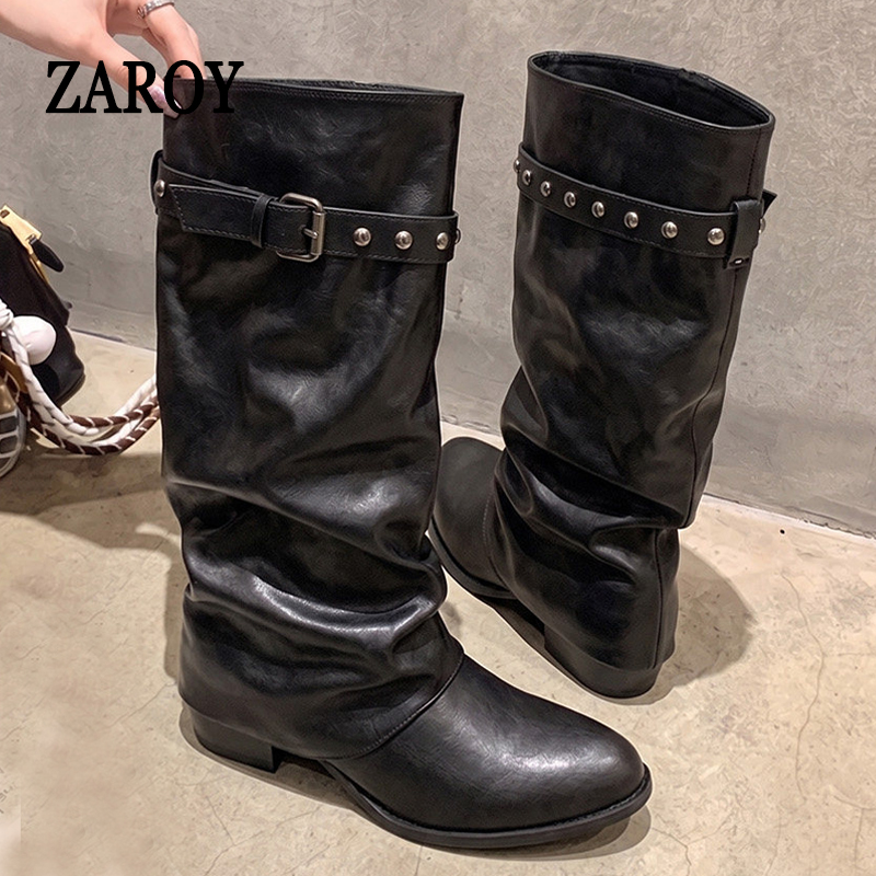 أحذية ZAROY طويلة حتى الركبة ذ - مراجعة Wide Fit Heels وسعره