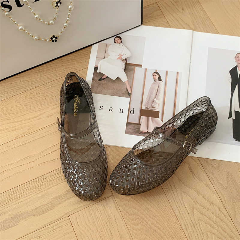 أحذية نسائية شفافة كريستالية ص - مراجعة Jelly Sandal Women وسعره