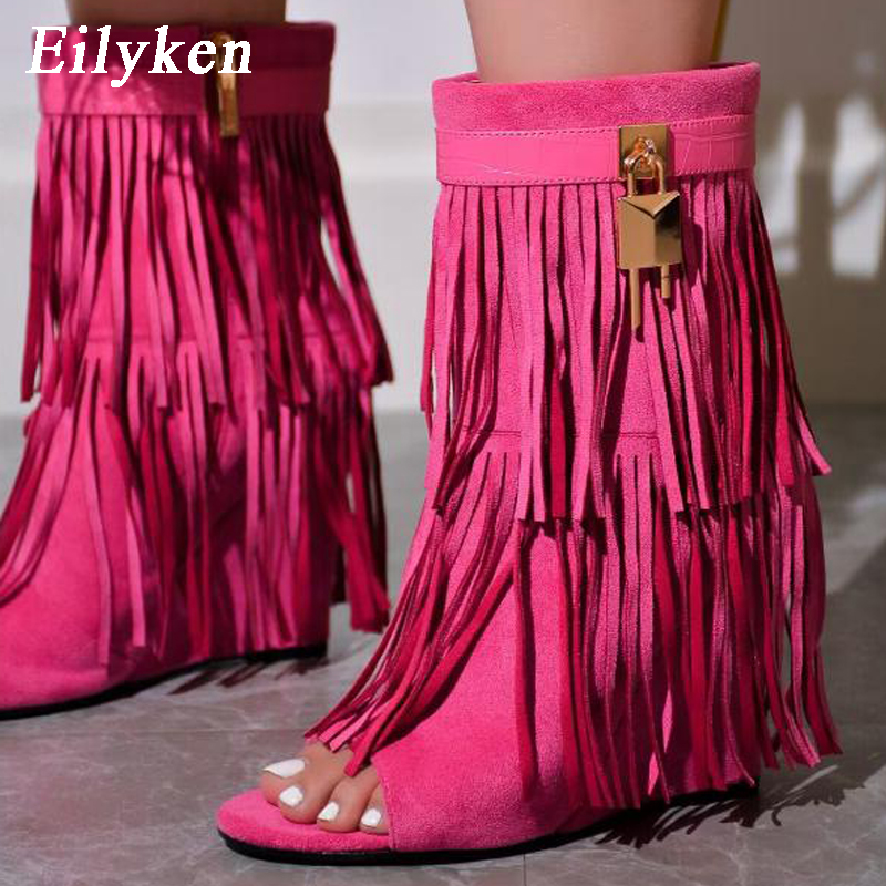 أحذية نسائية بكعب عالٍ مفتوحة  - مراجعة Women Shoes Zipper وسعره