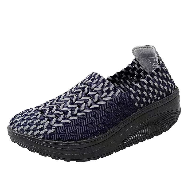 امرأة اليد المنسوجة أسافين حذا - مراجعة Women'S Shoes Hands Free وسعره