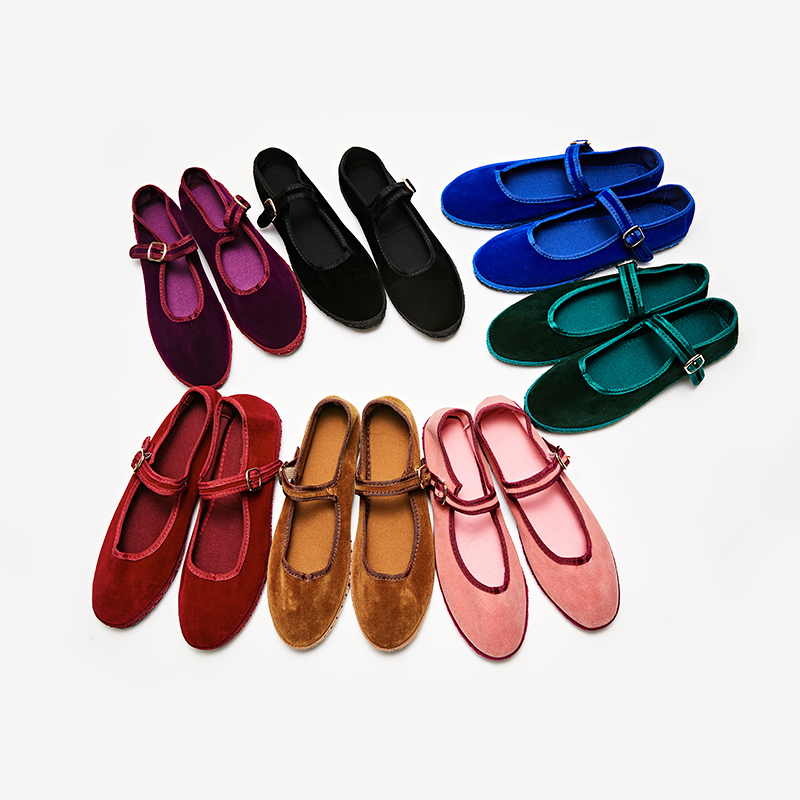 رمادي ماري الجينز الشقق أحذية  - مراجعة Women Shoes Jeans وسعره