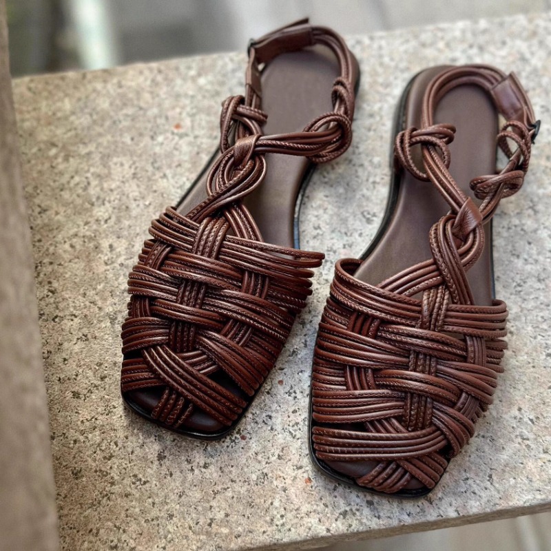 صنادل رومانية نسائية كلاسيكية  - مراجعة Women'S Shoes Hands Free وسعره