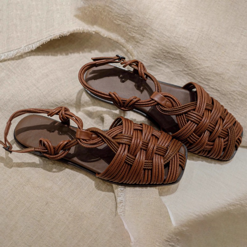 صنادل رومانية نسائية كلاسيكية  - مراجعة Women'S Shoes Hands Free وسعره